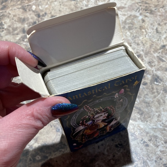 Fantastical Tarot Card Deck OOP 1999 original artwork Nathalie Hurtz divination - Picture 10 of 11